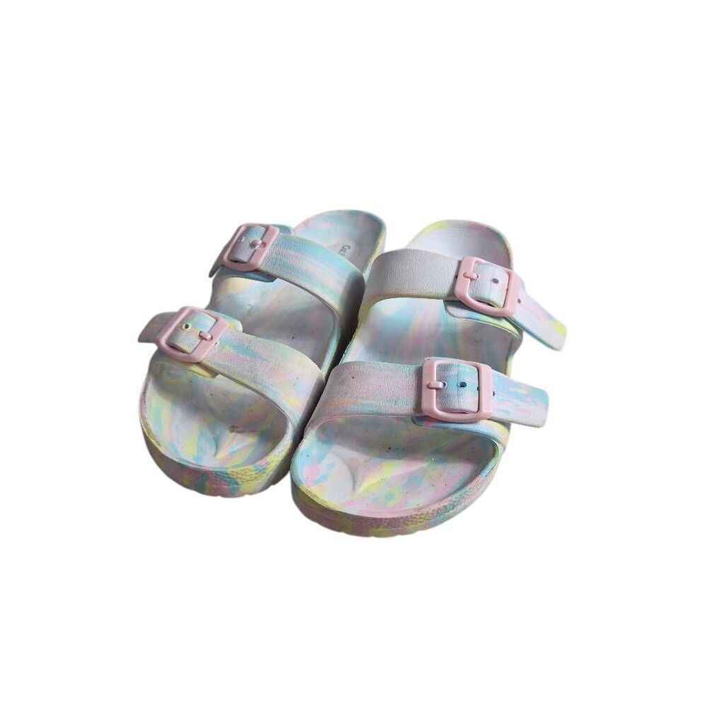 Cat & Jack rainbow sandals 3